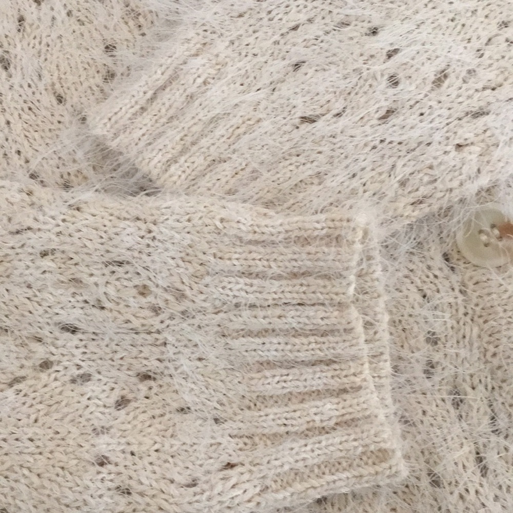 Fuzzy cardigan Lace knit - Picture 8 of 8